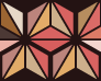 三角の組み合わせの罫線素材
