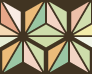 三角の組み合わせの罫線素材