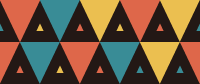カラフルな三角の組み合わせマスキングテープライン 3